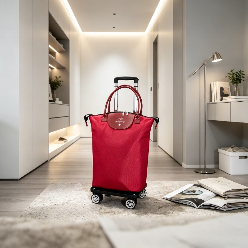 Pull Cart Fold - Compact Folding Grocery Cart,Detachable Dual Use