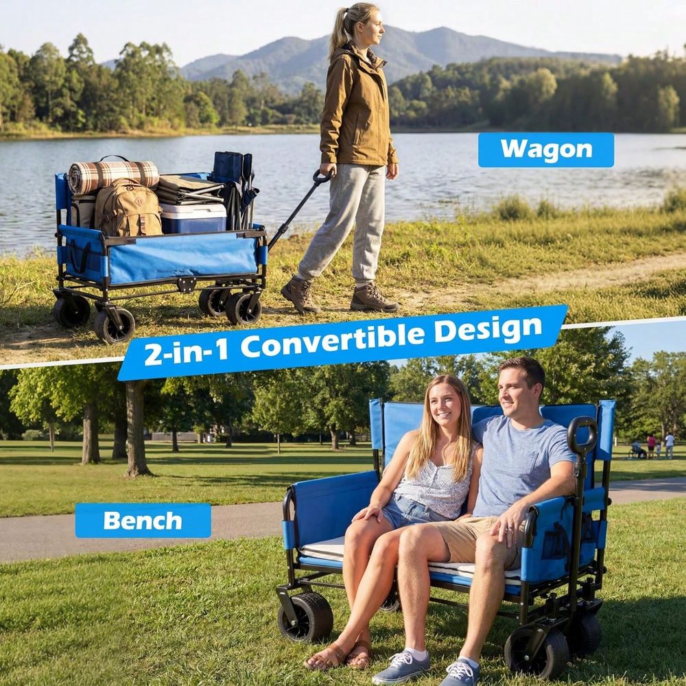 Wagon Bench Seat Combo, Collap - đánh giá và giá Pull Cart Fold