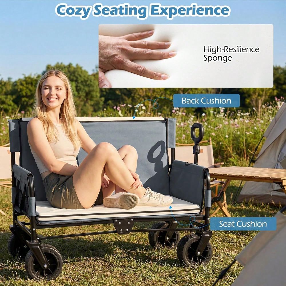 Wagon Bench Seat Combo, Collap - đánh giá và giá Pull Cart Fold